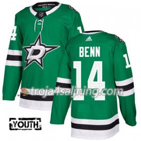 Dallas Stars tröja Jamie Benn 14 Adidas 2017-2018 Kelly Grön Authentic - NHL Tröjor Barn